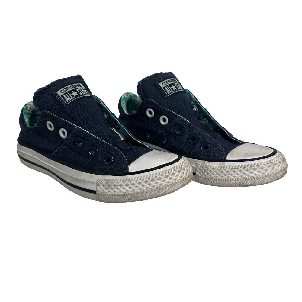 Converse Chuck Taylor All Star Low Top Navy Floral Sneakers Womens Size 5 Shoes